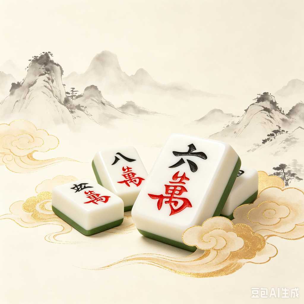 oriental style mahjong tiles